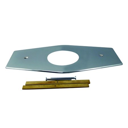 WESTBRASS One-Hole Remodel Plate for Mixet in Polished Chrome D503-26